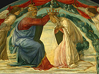 The Coronation of the Virgin (detail) (c. 1480) Tempera on panel, 90.2 × 223 cm, National Gallery of Art, Washington, D.C.