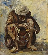 Crouching Moroccan, c. 1858.