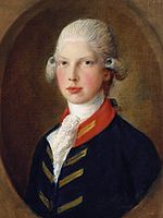 Prince Edward in 1782, portrait by Thomas Gainsborough