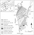 Geologische Karte des Odenwaldes (aus: Altherr, 1999)[25]
