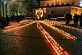 "Light the candle" event at a Holodomor memorial in Kiev, Ukraine