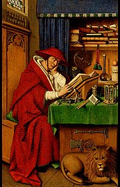 Jan van Eyck (workshop), Saint Jerome in His Study, 1442