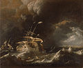 Holländische Handelsschiffe im Sturm, Walker Art Gallery