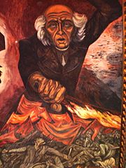 Painting of Hidalgo, by José Clemente Orozco, Jalisco Governmental Palace, Guadalajara