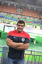 Oyan Nazariani, is an Azerbaijani Beach wrestling and Greco-Roman wrestler born in Urmia. He is the head coach of the Azerbaijani beach wrestling team.[92]