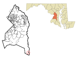 Location of Eagle Harbor, Maryland