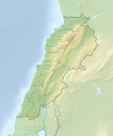 Reliefkarte: Libanon