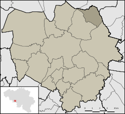 Location of Saint-Denis in Mons