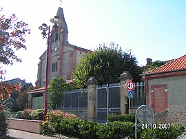 The church in Saint-Julien-sur-Garonne