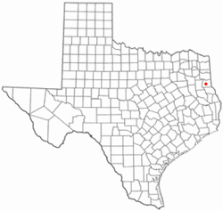 Location of Carthage, Texas