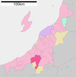 Location of Tōkamachi in Niigata