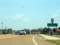 US 49 and Highway 1 concur in Marvell, AR
