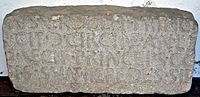 Galician Latin inscription (from Lugo city, Galicia): VECIUS VEROBLII F(ilius) PRICE[ps ...] CIT(...) C(ASTELLO) CIRCINE AN(norum) LX [...]O VECI F(ilius) PRINCEPS CO[...]