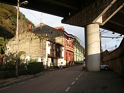 Access road to the FEVE station