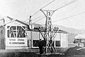 1896: Verladestation Niederweningen der Seilbahn der Zementfabrik Lägern