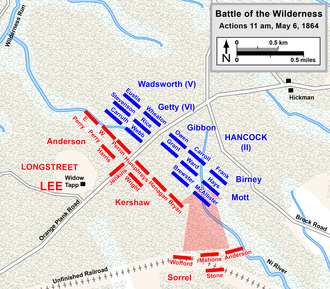 Map with lines and arrows showing troop movements