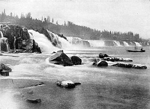 The falls in 1918
