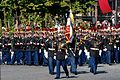 The 1st Infantry Regiment of the Republican Guard during Bastille day