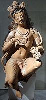 Statue of a Bodhisattva, Fondukistan. Circa 700 CE