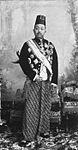 Pakubuwono X, the King of Surakarta Sunanate in kain batik, c. 1910