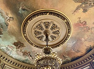 Neoclassical meander border of a ceiling of the Salon du glacier in the Palais Garnier, by Charles Garnier, 1860–1875
