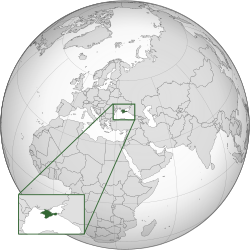 Location of Crimea.