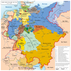 Deutscher Bund im Jahr 1815