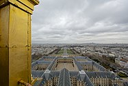 Sight on the complex and Paris from the Dome's top
