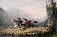 Escape from Blackfeet, Walters Art Museum, 1860
