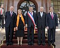 Image 8Five presidents of Chile since Transition to democracy (1990–2022), celebrating the Bicentennial of Chile (from History of Chile)