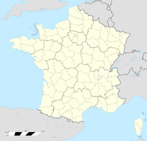 Map of northern France with Olympic venues marked