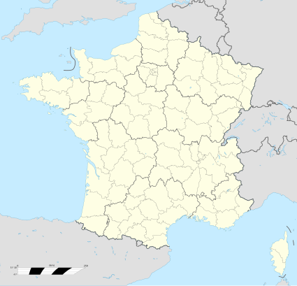 Location of the 2022-23 LFH Division 1 Féminine teams