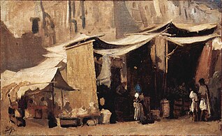 Street scene in Algiers, c. 1850
