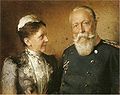 Das Großherzogspaar Luise und Friedrich auf einem Bildnis von Hanns Fechner, 1902
