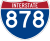 Interstate 878 marker