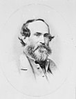 Old picture of an Confederate American Civil War general with beard