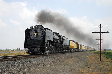 UP 844 leads the now-discontinued Cheyenne Frontier Days Special near Platteville, Colorado in 2007