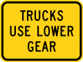 W7-2bP Trucks use lower gear
