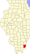 State map highlighting Gallatin County