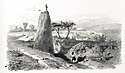 Christianisierter Menhir von Trégunc 1845