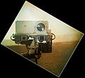 Curiosity's self-portrait (September 7, 2012; color-corrected).