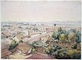 A panoramic view of Amarapura looking towards the south-west in 1855 by Colesworthey Grant