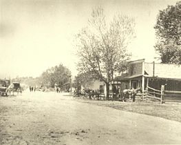 The Pozo Saloon (right) in Pozo, California. Built in 1858.
