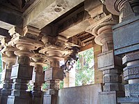 Inside the mandapa