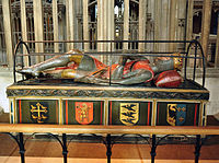 Robert Curthose, Gloucester Cathedral (reconstructed base)