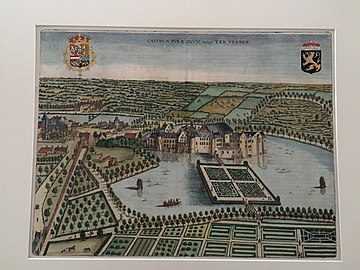 Tervuren Castle in 1659 by Sanderus