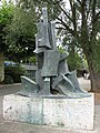 Richard-Wagner-Denkmal (1970) von Fritz Wotruba. Standort: Rheinpromenade, Rheingoldhalle