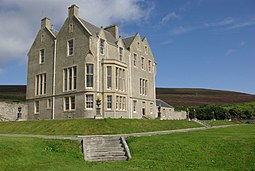 Trumland House on Rousay, designed by David Bryce who also designed Balfour Castle on Shapinsay.