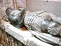 Stewart's sarcophagus-effigy at Dunkeld Cathedral, where he was buried