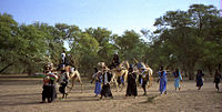A group of traveling Wodaabe in Niger, 1997
